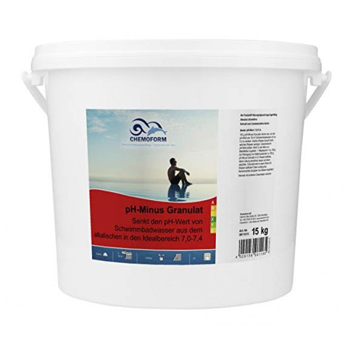 pH minus granulės CHEMOFORM, įvairaus dydžio