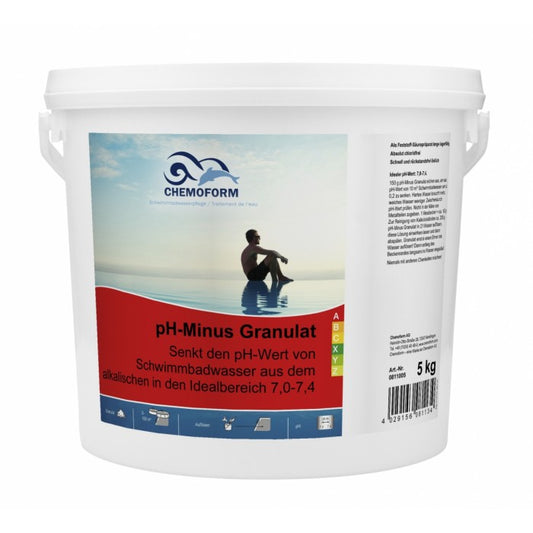 pH minus granulės CHEMOFORM, įvairaus dydžio